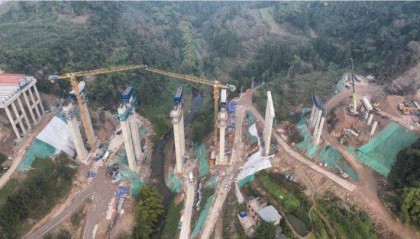 万州万博焦电铬配套道路工程单幅贯通在即