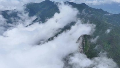 江西九江：庐山含鄱口现壮阔云海