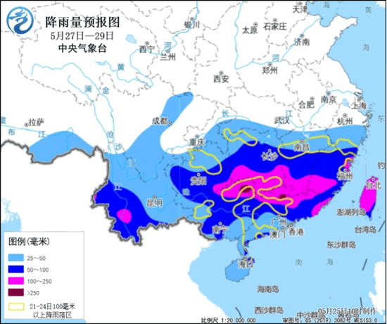 今年以来最强降雨来袭，广东局地日降水量或突破5月历史极值