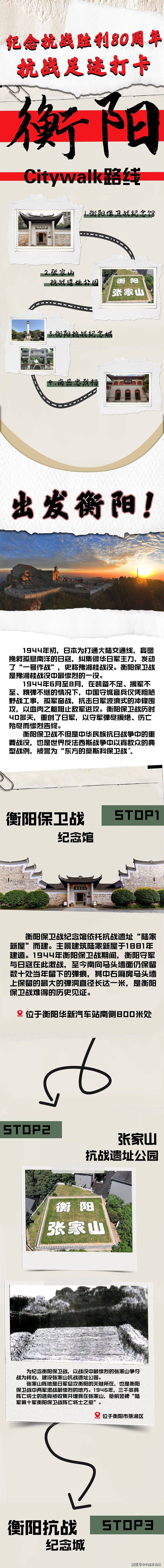 抗战足迹打卡·衡阳Citywalk路线